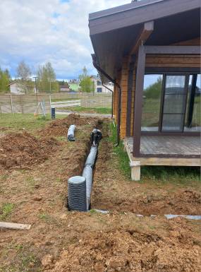 Дренажная система отвод воды от фундамента загородного дома